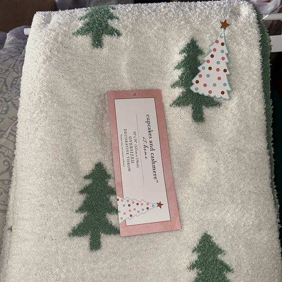 cupcakes & cashmere Other - Green Christmas tree blanket cupcakes and cashmere  christmas blanket viral